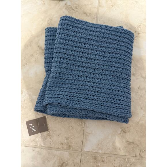 J.Jill Infiniti scarf French blue NWT super soft chunky - Picture 6 of 6